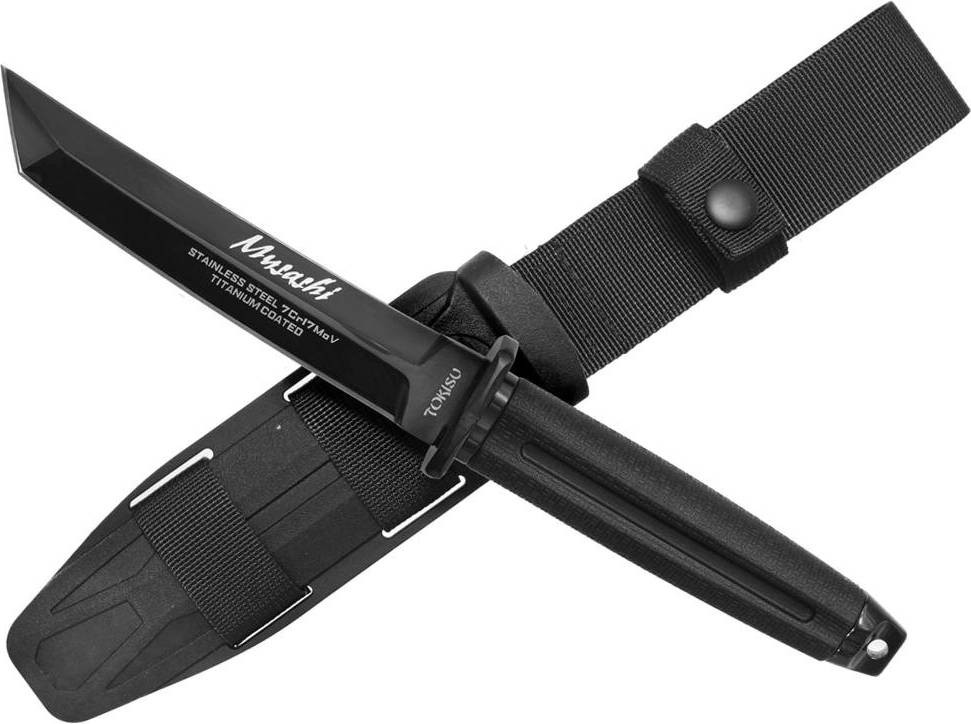 Taktický nůž Musashi Tanto s pouzdrem černý TOKISU® 32696