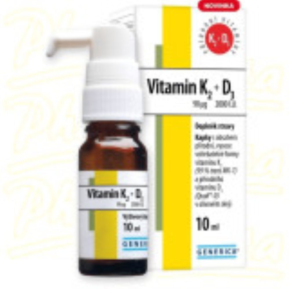 GENERICA Vitamin K2 90 mcg + D3 2000 I.U.kapky 10 ml