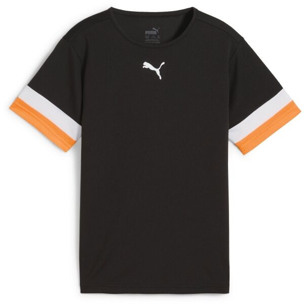 Puma INDIVIDUALRISE JERSEY TEE Chlapecké fotbalové triko, černá, velikost