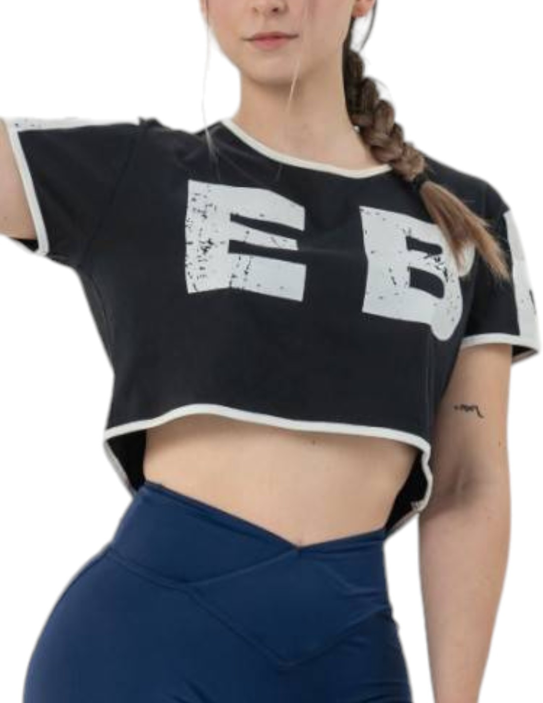 Triko Nebbia Oversized crop top GAME ON