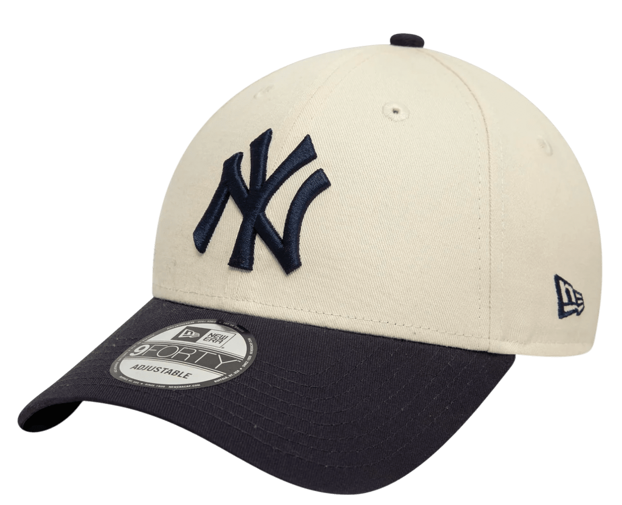 Kšiltovka New Era New Era Hellbeige New York Yankees Colour Block 9FORTY Verstellbare Cap