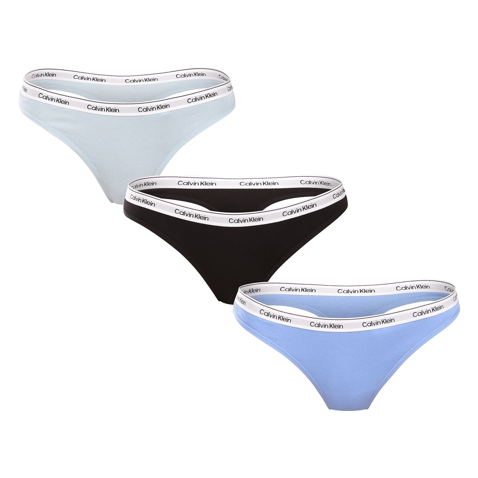 3PACK dámská tanga Calvin Klein vícebarevná (QD5209E-W9H) L
