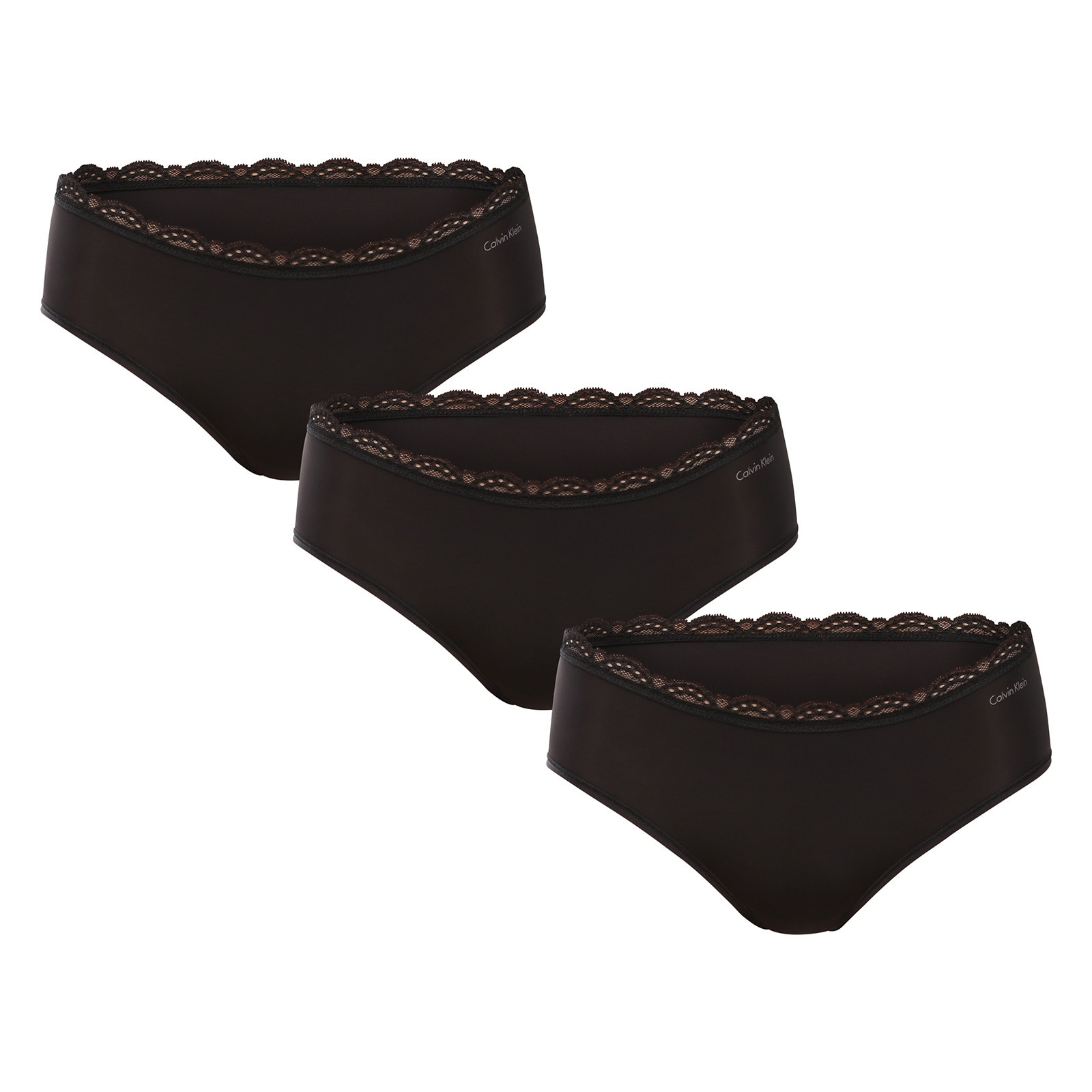 3PACK dámské kalhotky Calvin Klein černé (QD5302-UB1) XL
