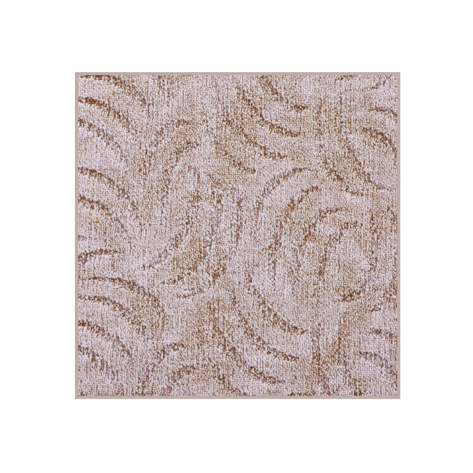 Kusový koberec Scroll béžový čtverec - 60x60 cm