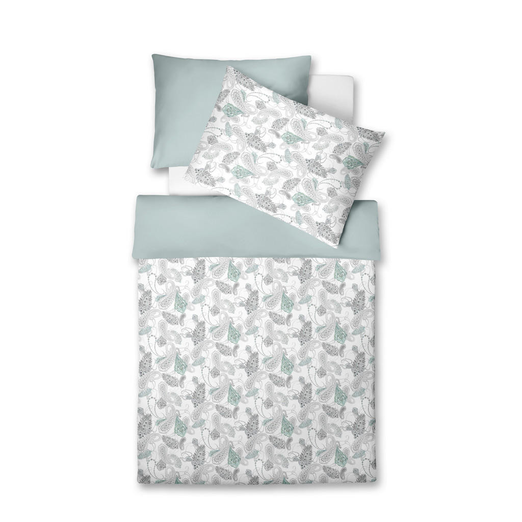 Fleuresse POVLEČENÍ, makosatén, tyrkysová, bílá, světle šedá, mátově zelená, 140/200 cm