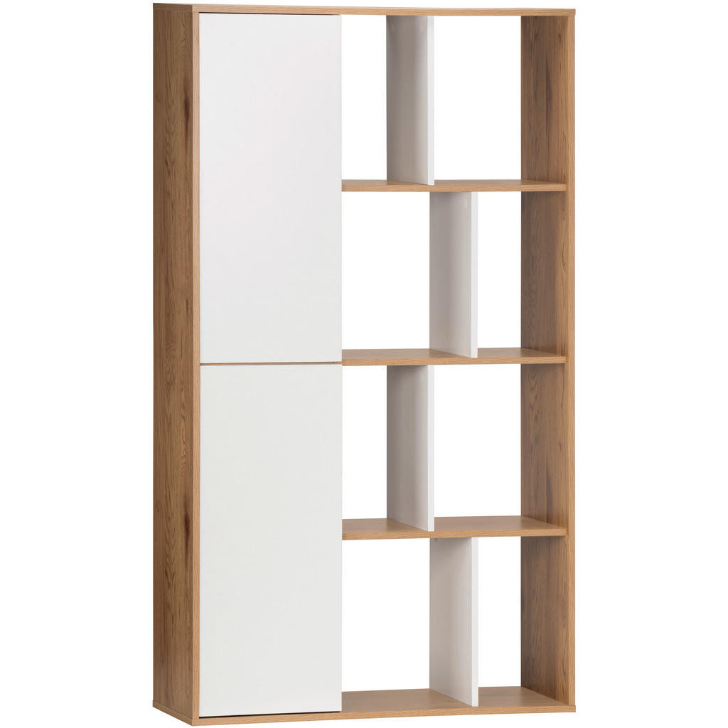 Livetastic REGÁL, přírodní barvy, bílá, 90/159/29,5 cm