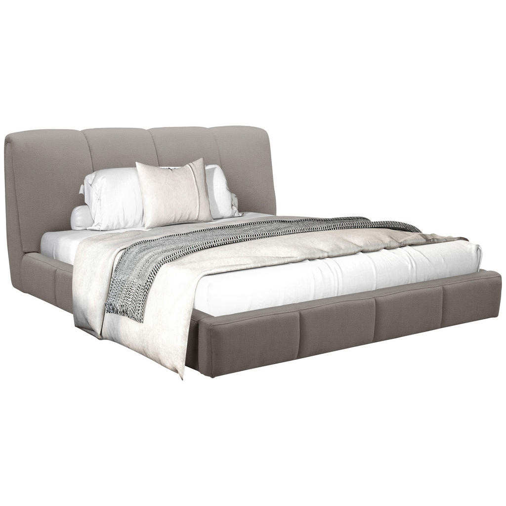 Livetastic ČALOUNĚNÁ POSTEL, 180/200 cm, dřevo, kov, plast, textil, béžová