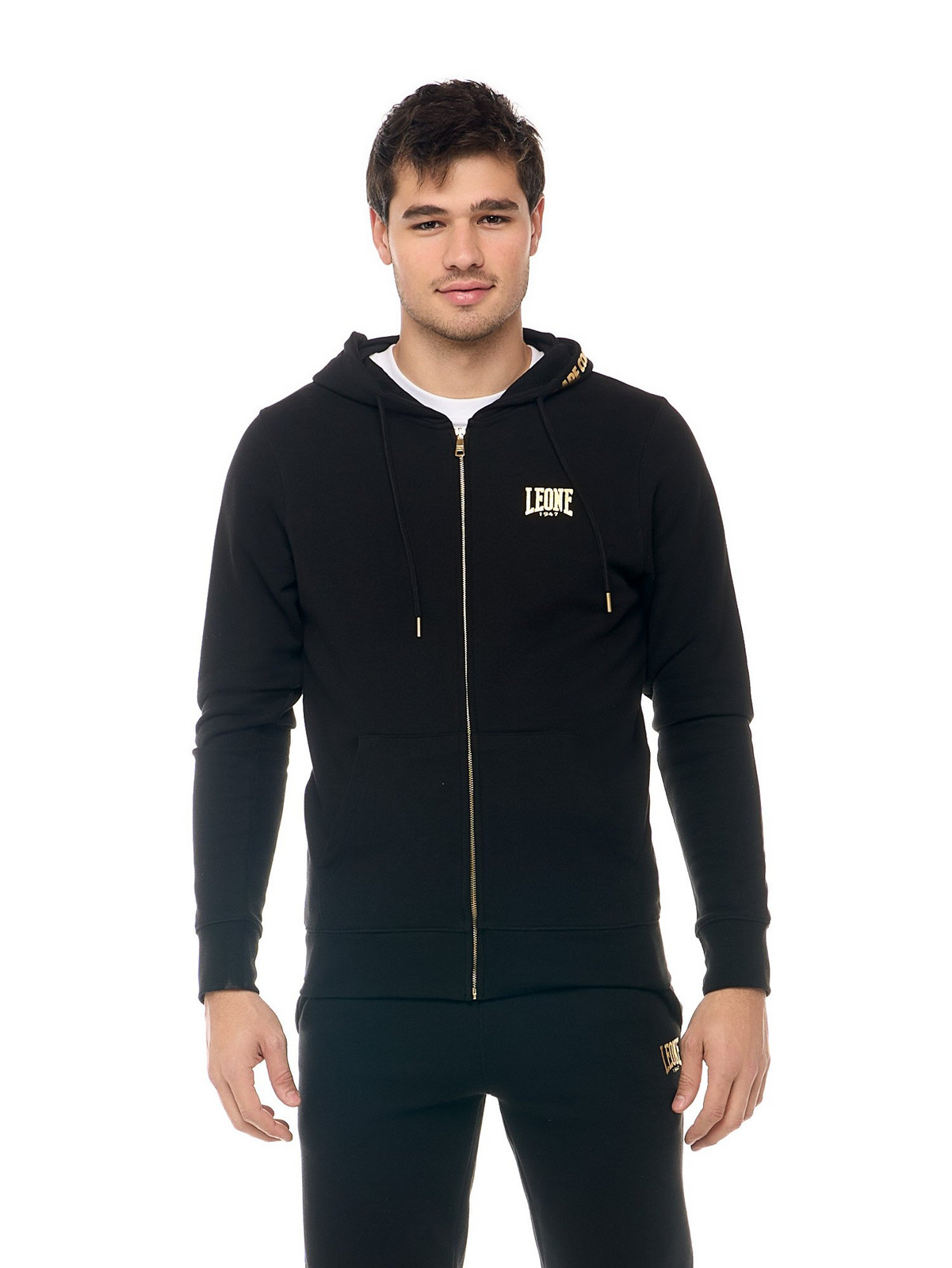 Leone Men's hooded zipsweat jacket
