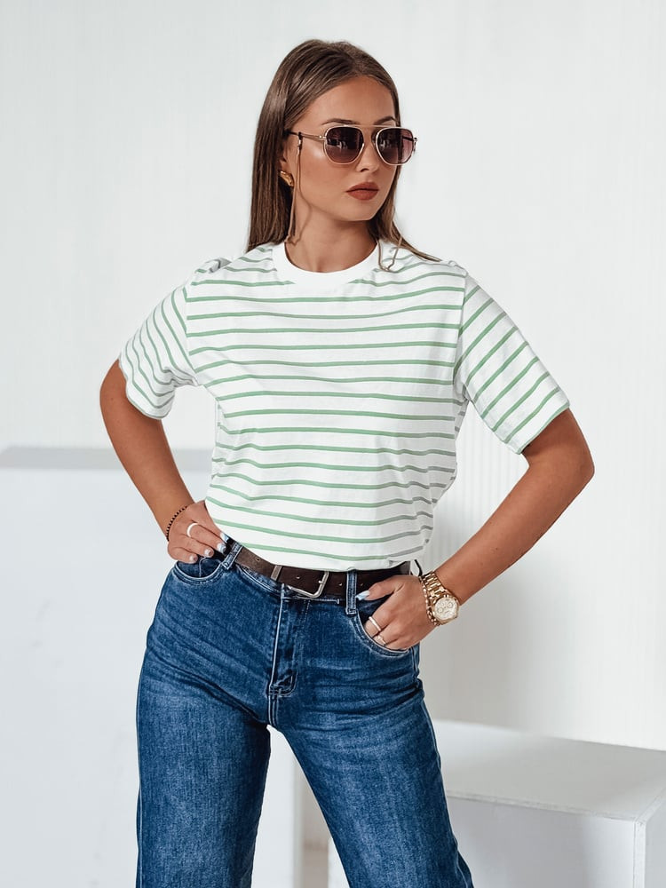 T-shirt damski RILANT zielony Dstreet