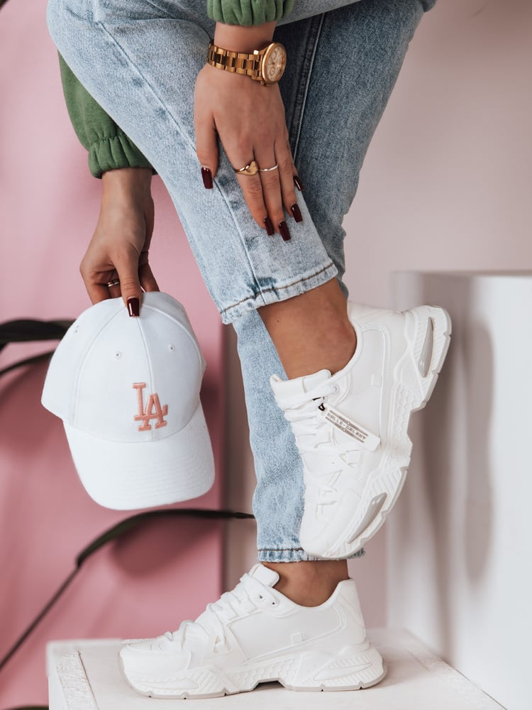 Sportowe sneamkersy damskie RUNKIK białe Dstreet