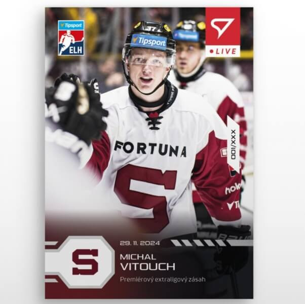 Hokejová karta Live Tipsport 2024-2025 - L-55 Michal Vitouch