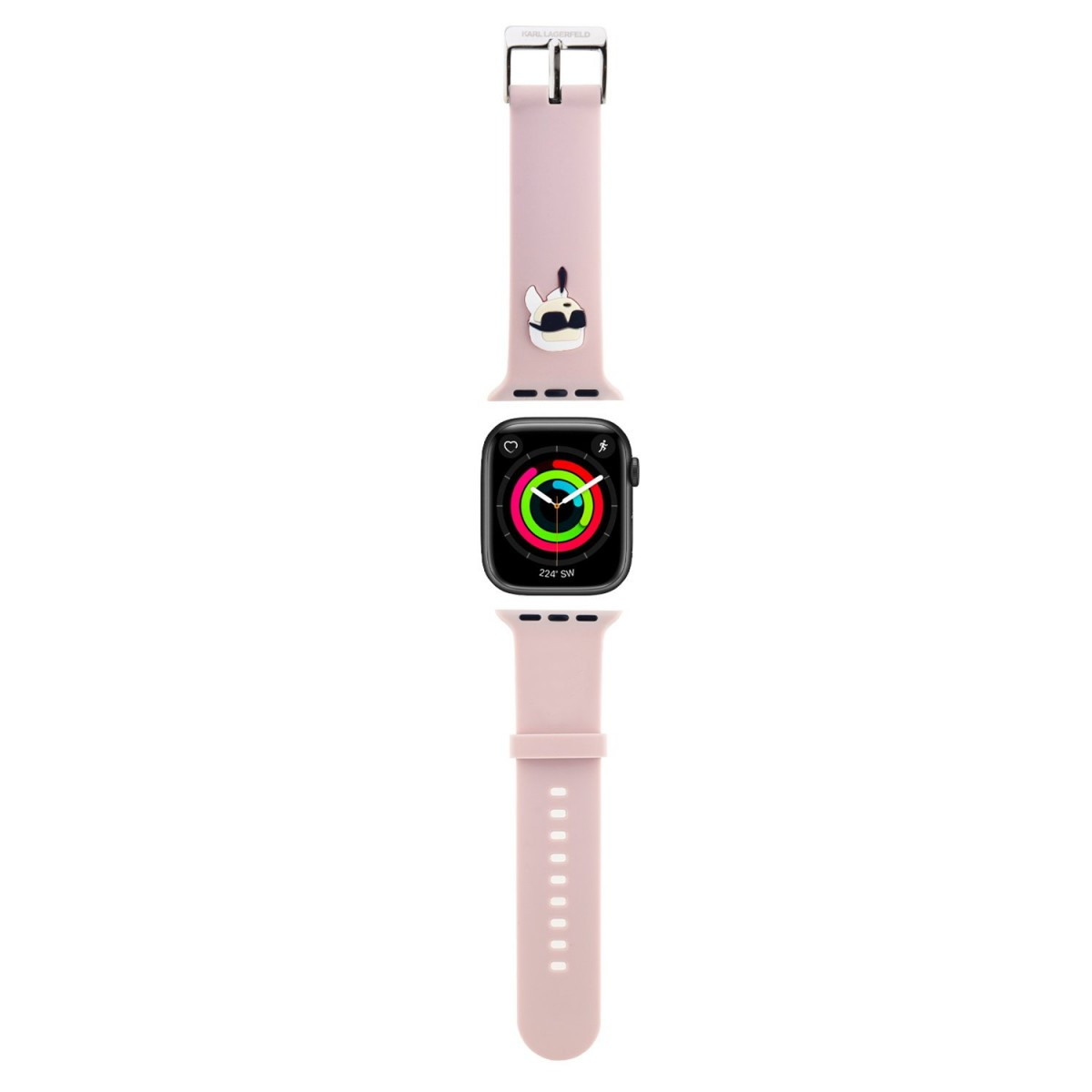 Řemínek Karl Lagerfeld Karl Head NFT pro Apple Watch 42-44-45-46-49 Pink