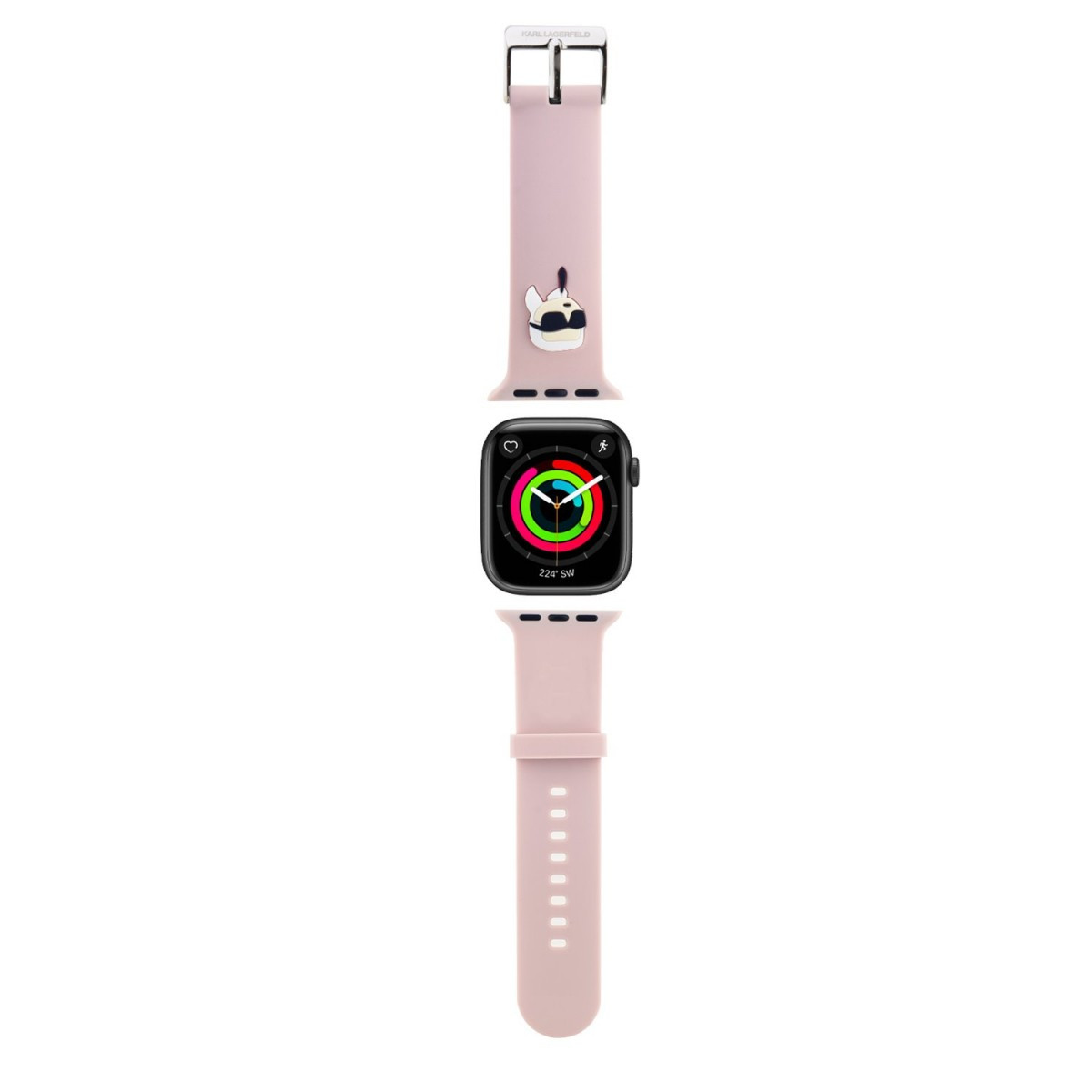 Řemínek Karl Lagerfeld Karl Head NFT pro Apple Watch 38-40-41 Pink