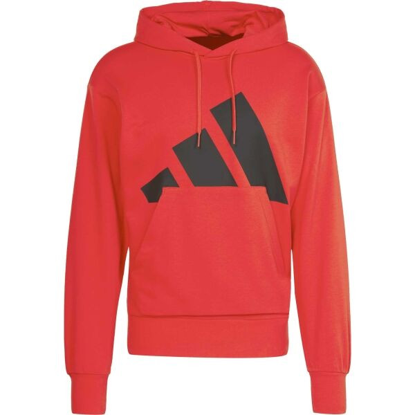 adidas ESSENTIALS BIG LOGO TERRY Pánská mikina, červená, velikost