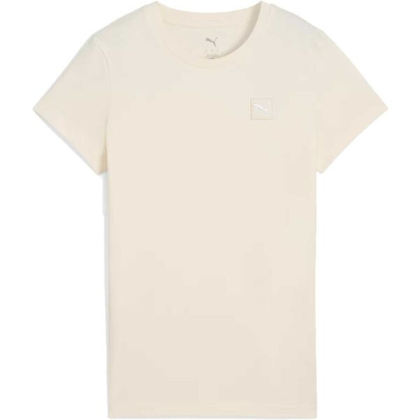 Puma ESSENTIALS ELEVATED TEE Dámské triko, béžová, velikost