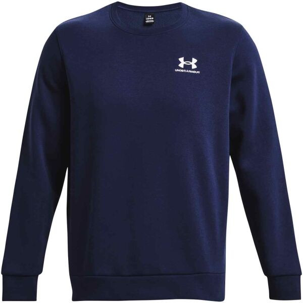 Under Armour ESSENTIAL FLEECE CREW Pánská mikina, tmavě modrá, velikost