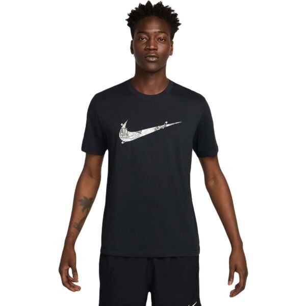 Nike TEE RUN ENERGY SP25 Pánské běžecké triko, černá, velikost