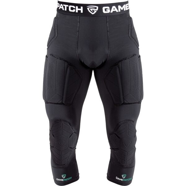 GAMEPATCH PADDED 3/4 TIGHTS WITH FULL PROTECTION Kompresní unisex legíny, černá, velikost