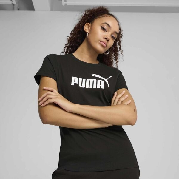 Puma ESSENTIALS N0. 1 LOGO TEE Dámské triko, černá, velikost