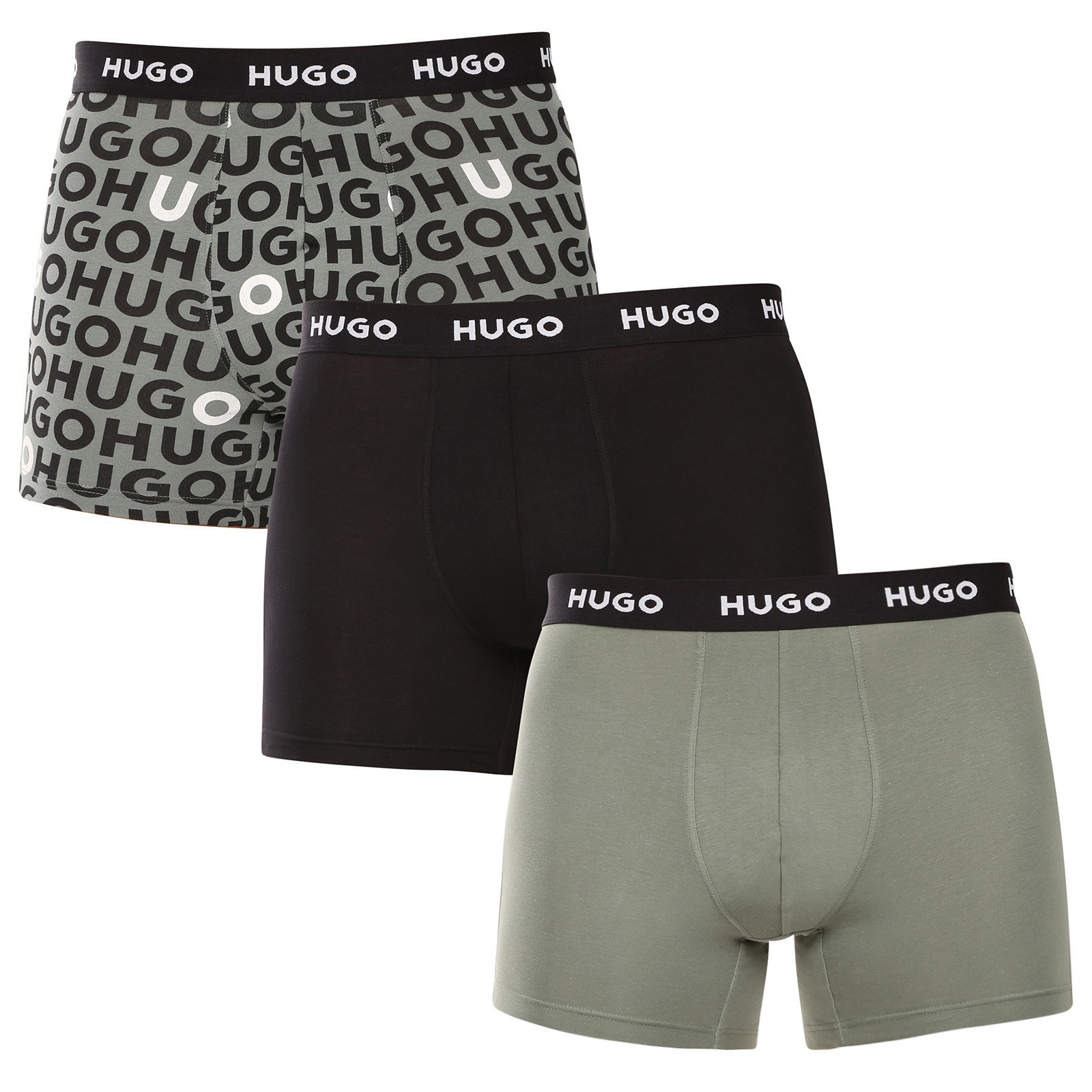 3PACK pánské boxerky HUGO vícebarevné (50532559 965) XXL, trenky / trenýrky