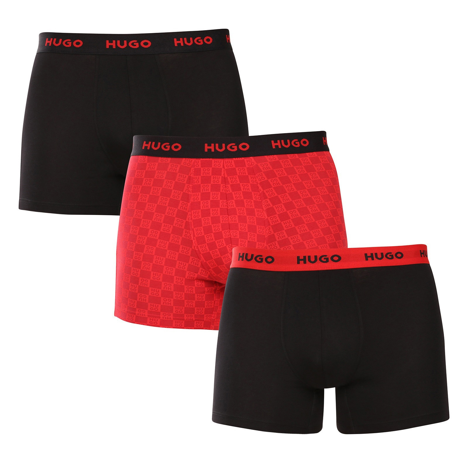 3PACK pánské boxerky HUGO vícebarevné (50532559 966) XL, trenky / trenýrky