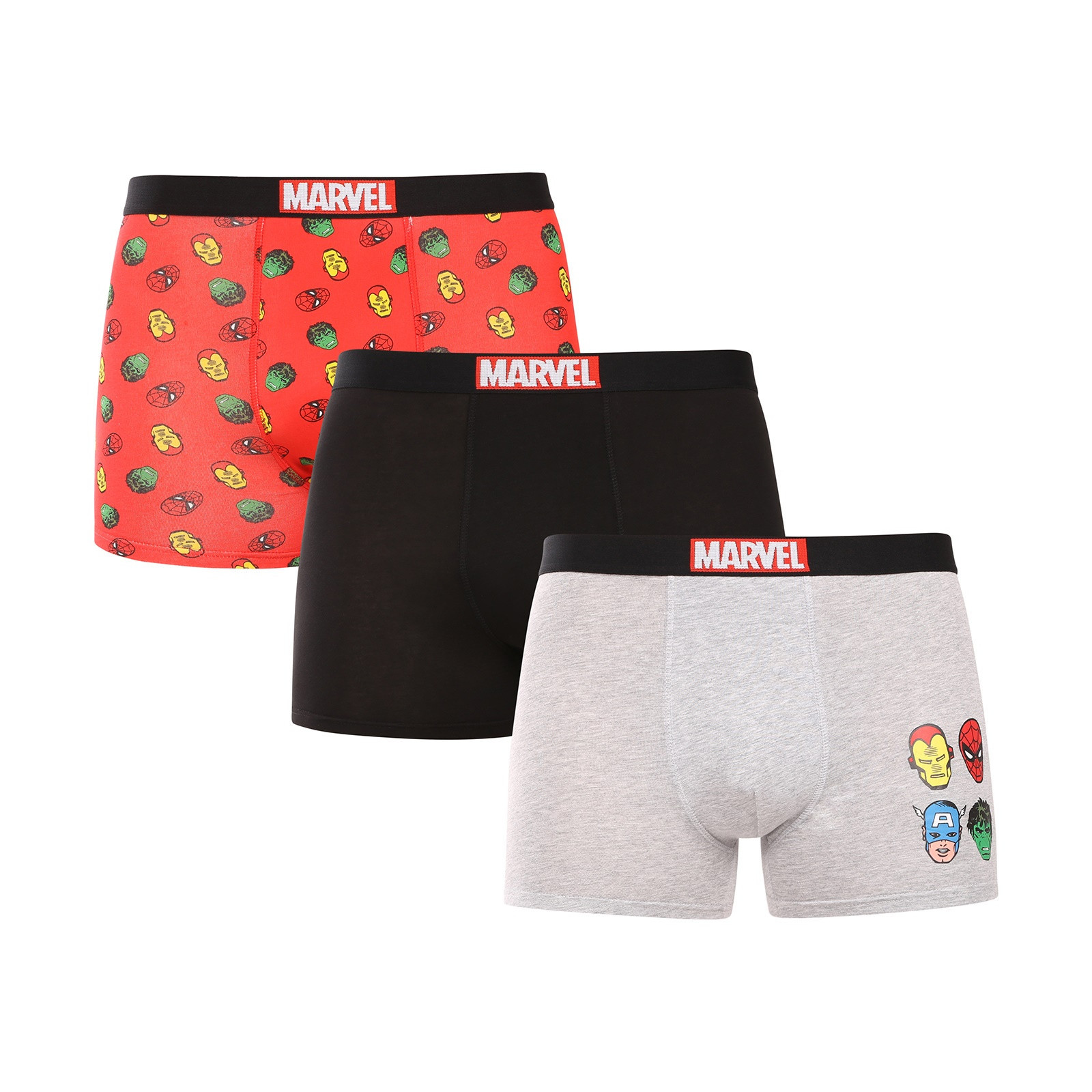 3PACK pánské boxerky Marvel vícebarevné (PO39683/2) XXL, trenky / trenýrky
