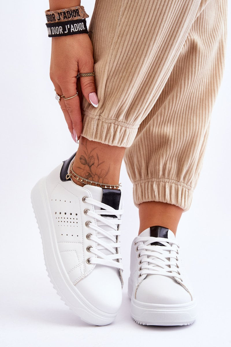 FG1 Dámská sportovní obuv bílá a černá Be First!