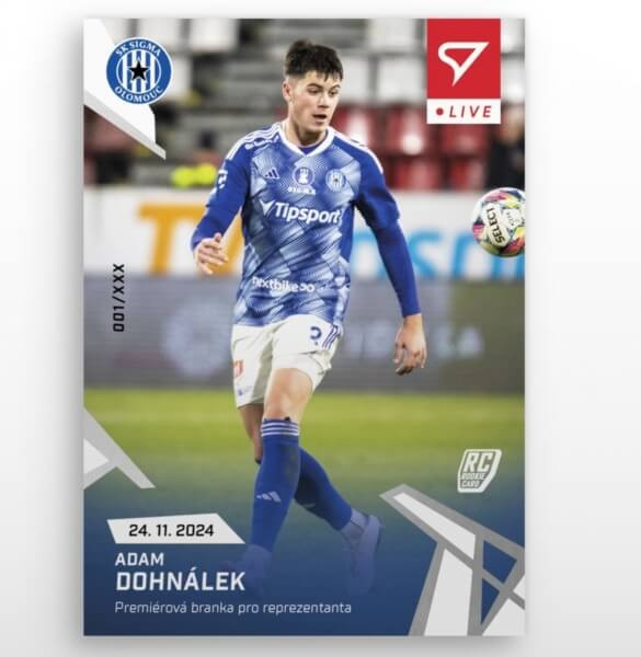 Fotbalová karta Chance Liga 2024-2025 - L-27 Adam Dohnálek