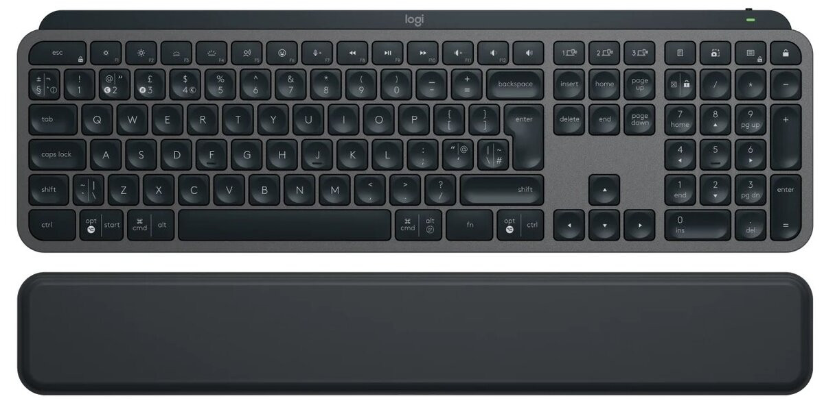 Logitech MX Keys S PLUS - GRAPFITE - UK INT'L - BT, 920-011586