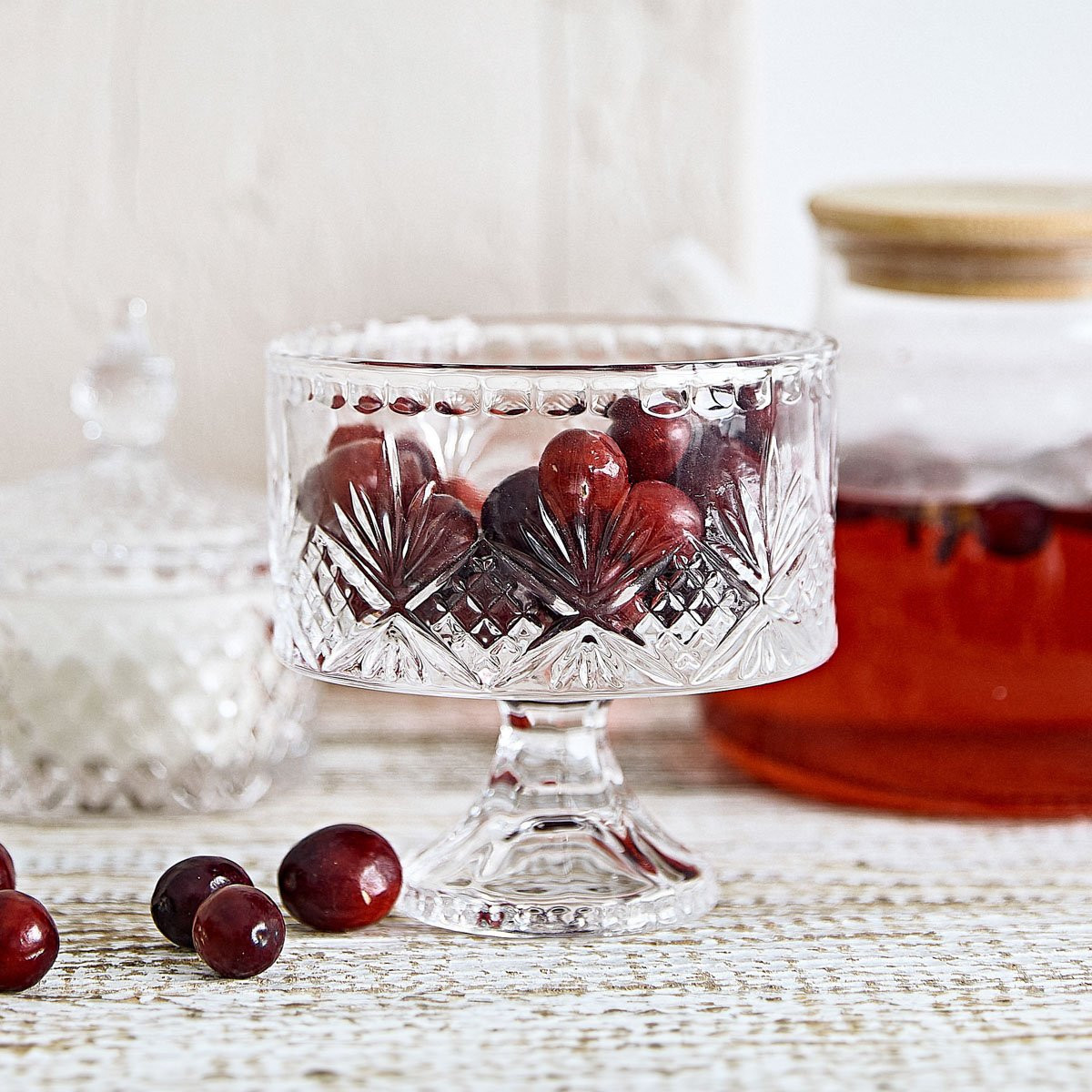 Skleněná miska | MIRRA | vzorované sklo | 10x10 cm | 887371