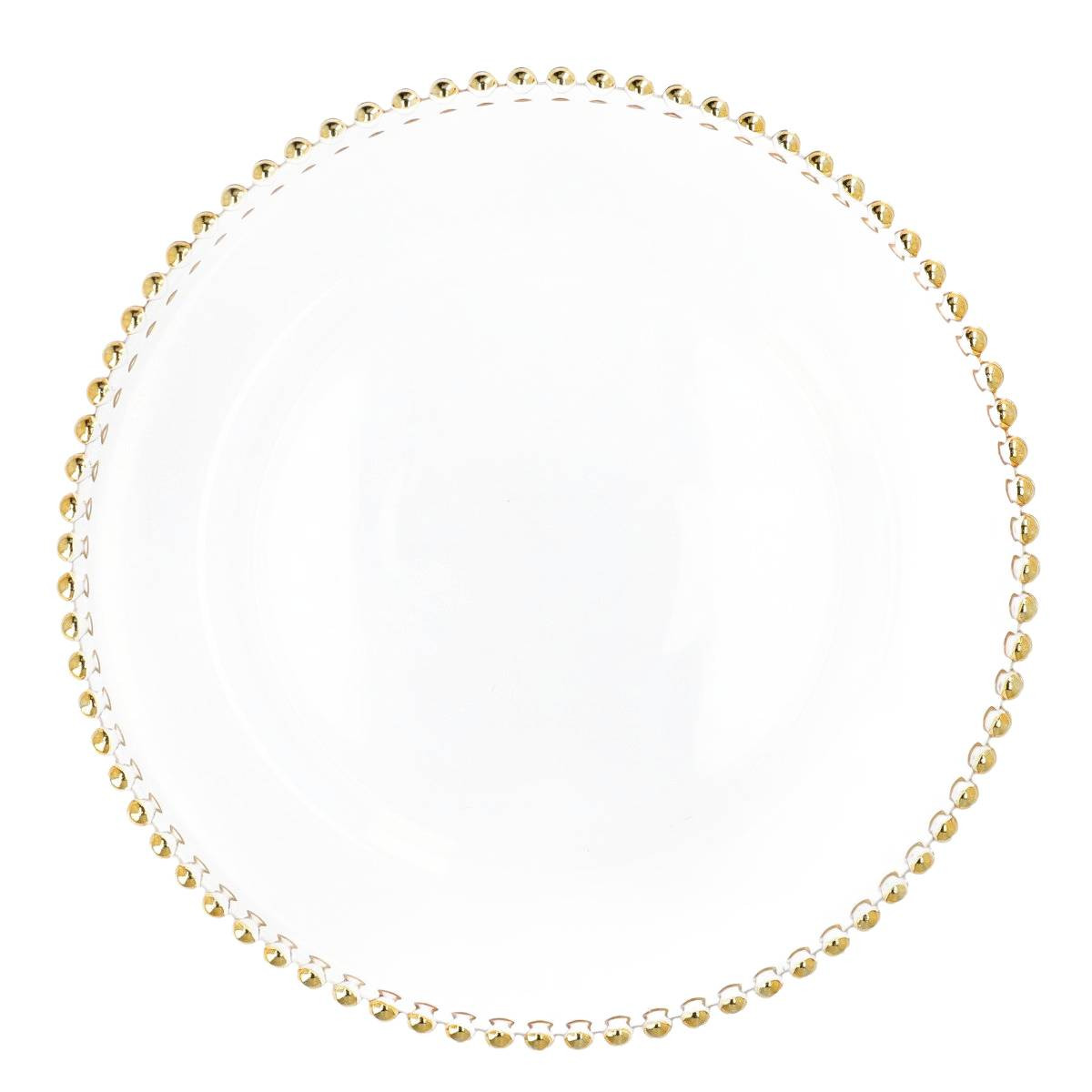 Velký klubový talíř | GOLDEN BALLS | sklo | 33 cm | 807546