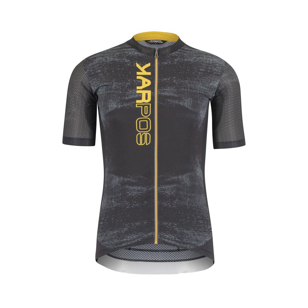 KARPOS Green Fire Jersey, Black/Lemon Curry velikost: L