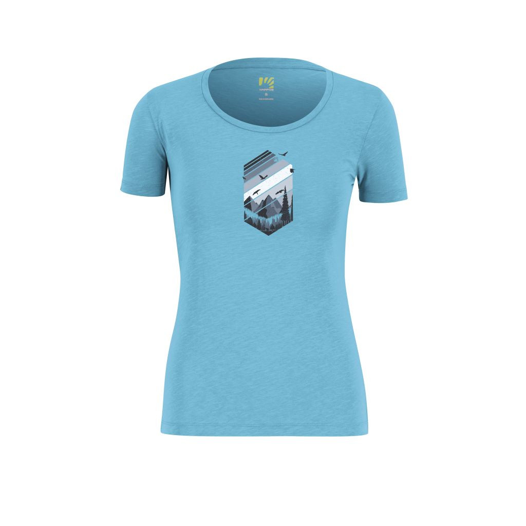 KARPOS W Valley T-Shirt, Bachelor B./Bright White velikost: S