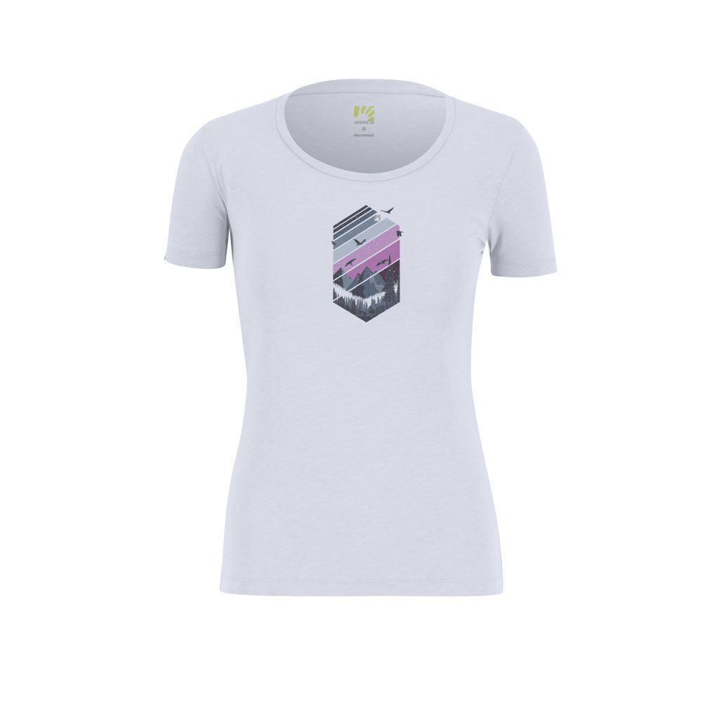 KARPOS W Valley T-Shirt, Bright White/Bloom velikost: S