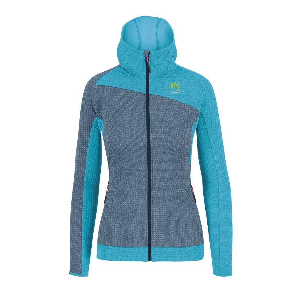 KARPOS W Averau Full-Zip Hoodie Fleece, Windw.Blue/Bachelor B. velikost: S