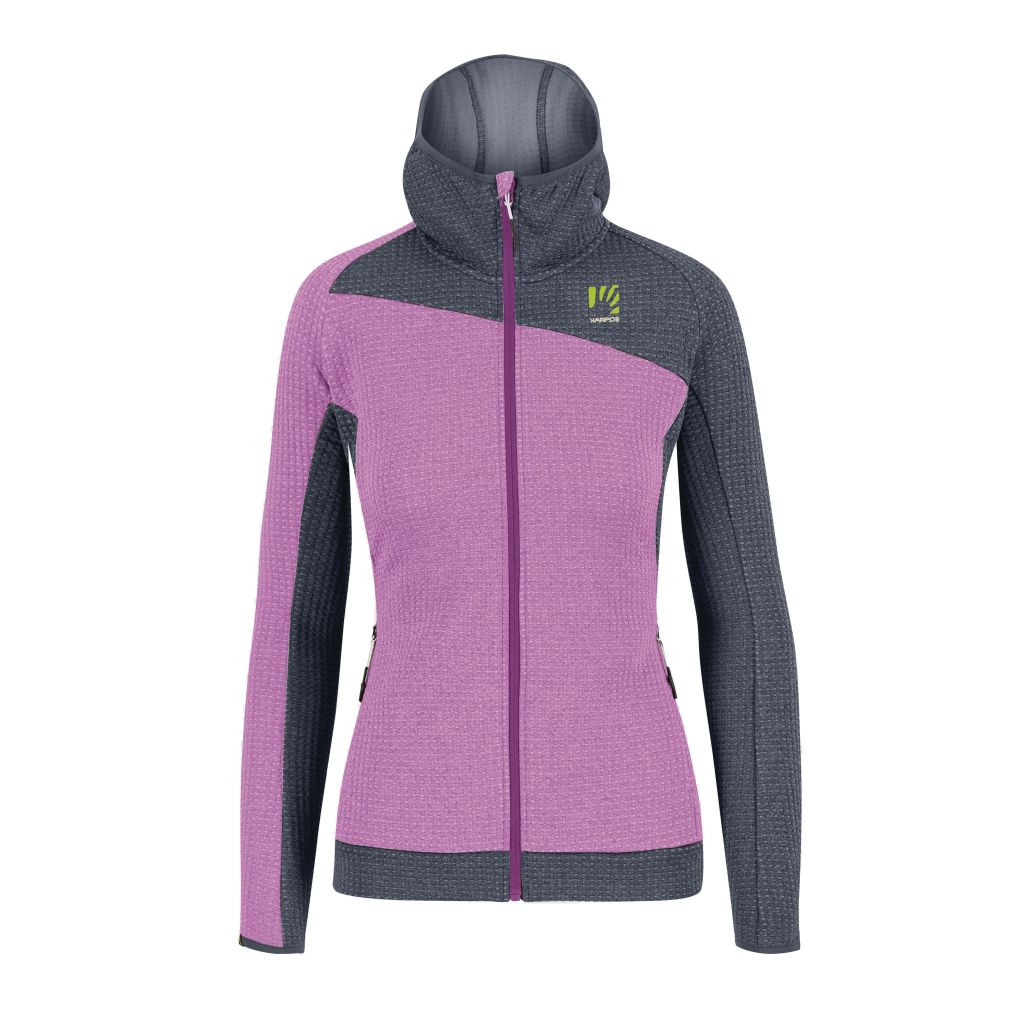 KARPOS W Averau Full-Zip Hoodie Fleece, Bloom/Ombre Blue velikost: S