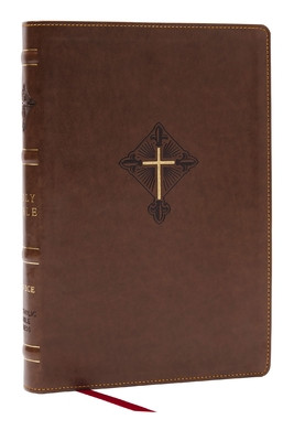 Rsv2ce, Thinline Large Print Catholic Bible, Brown Leathersoft, Comfort Print -  (Catholic Bible Press)(Imitation Leather)