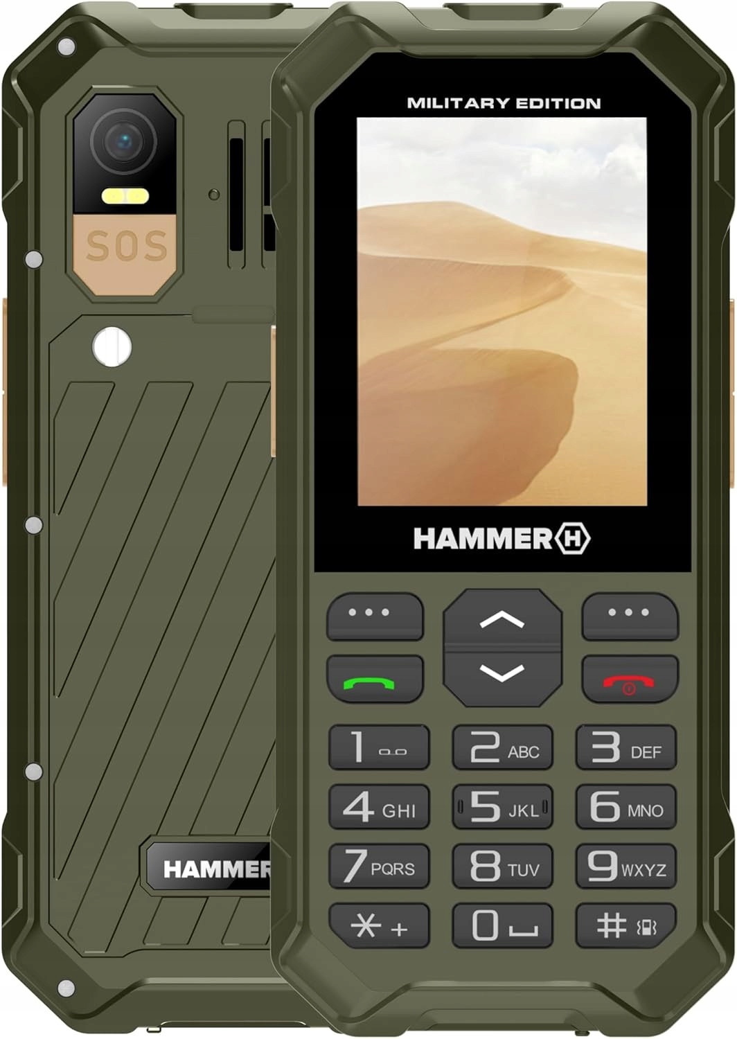 Telefon Hammer 6 Lte Military Edition Zelená TEL001042