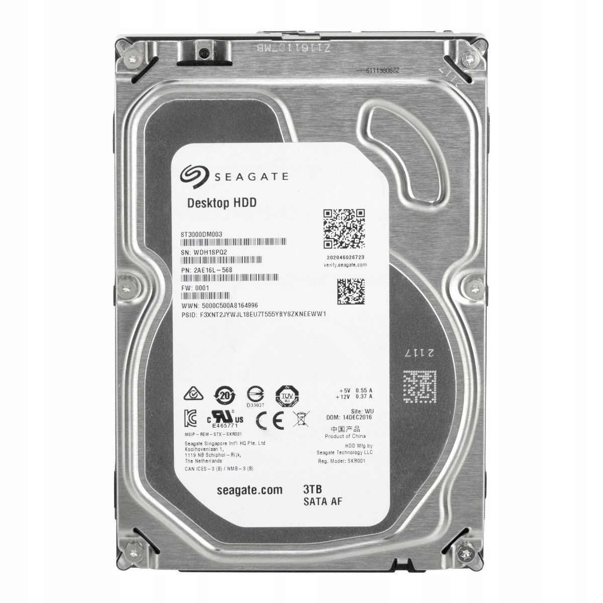 Seagate Desktop Hdd 3TB 5.9K 64MB Sata III 3.5'' ST3000DM003