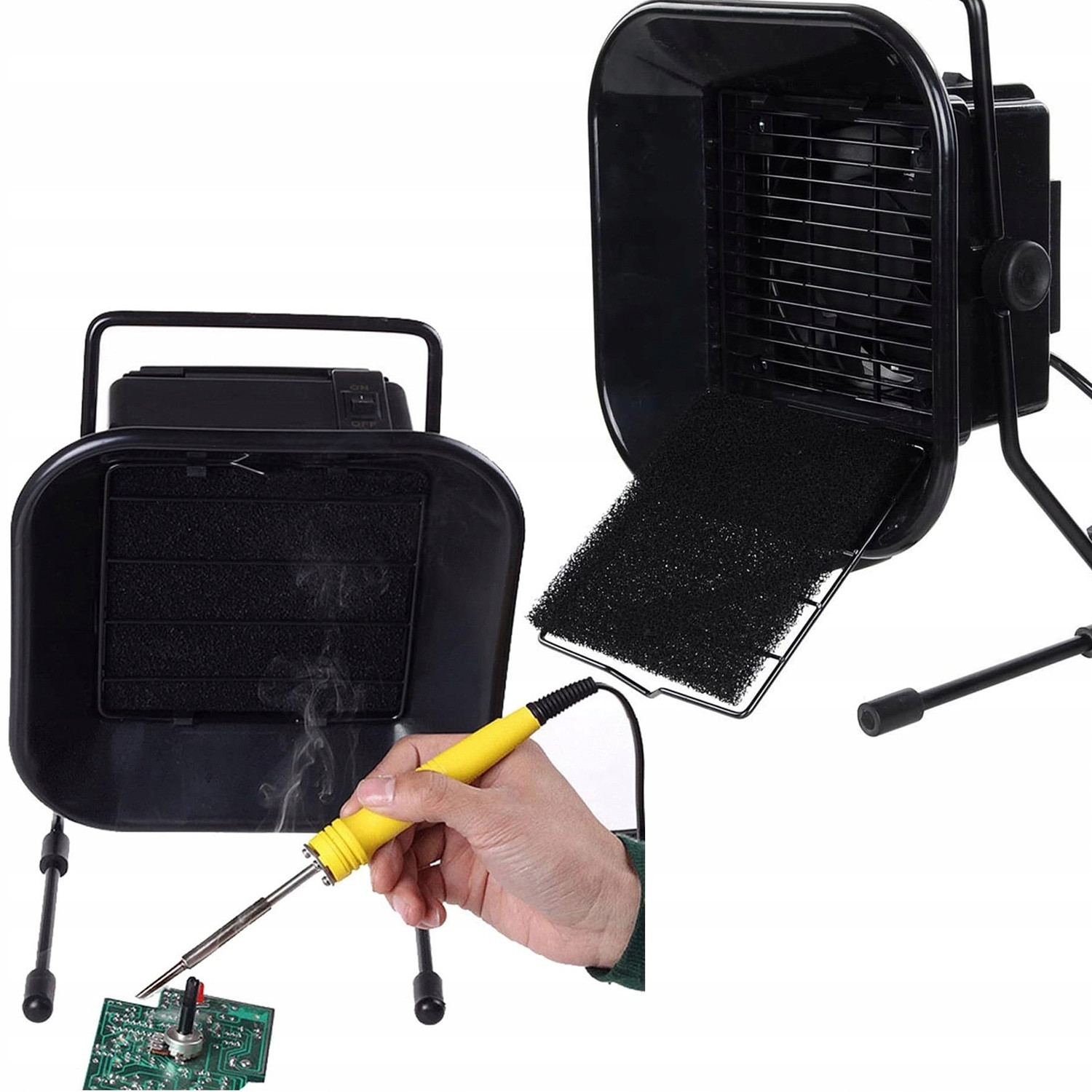 Absorbér Kouřových Výparů Pájecího Toxinu 30W 4 Uhlíkové Filtry