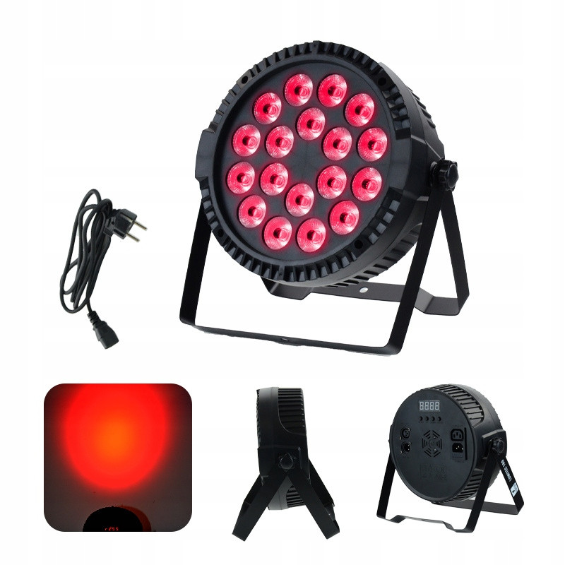 Par Led reflektor DMX Lumitec 180 18x10W Rgbwau Led 6-v-1