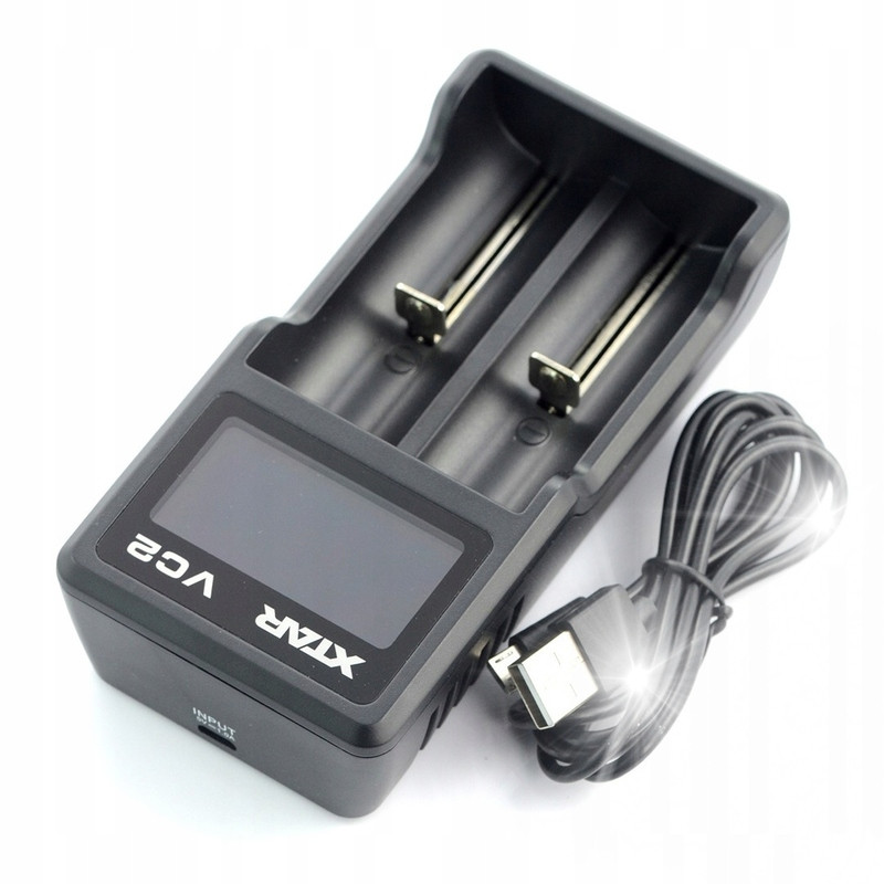 Nabíječka LCD Li-Ion 18650 14500 26650 Xtar VC2