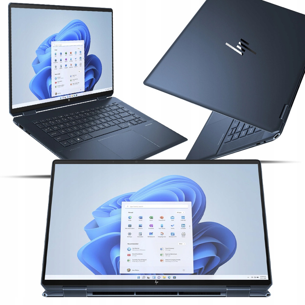 Hp Spectre x360 16 2v1 i7-13700 16GB 512SSD 3K+ Touch Blk Fp W11 Pen