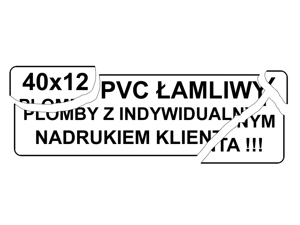 40x12mm Pvc Lámavý 500ks Váš Potisk