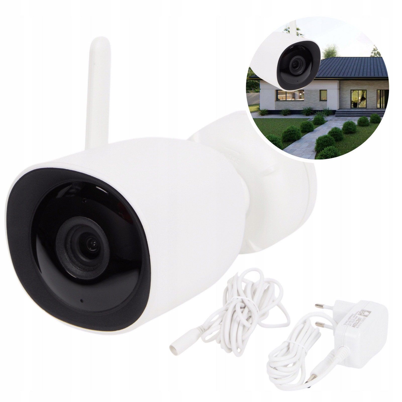 Venkovní Kamera S Alarmovou Sirénou Funkce Soukromí Ip Hd Lsc Smart