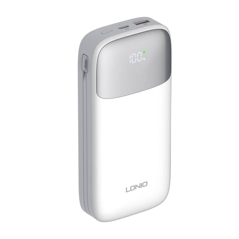 Ldnio Rychlá Prostorná Powerbanka 20000Mah 22,5W Usb Kabely Typu C Lightning