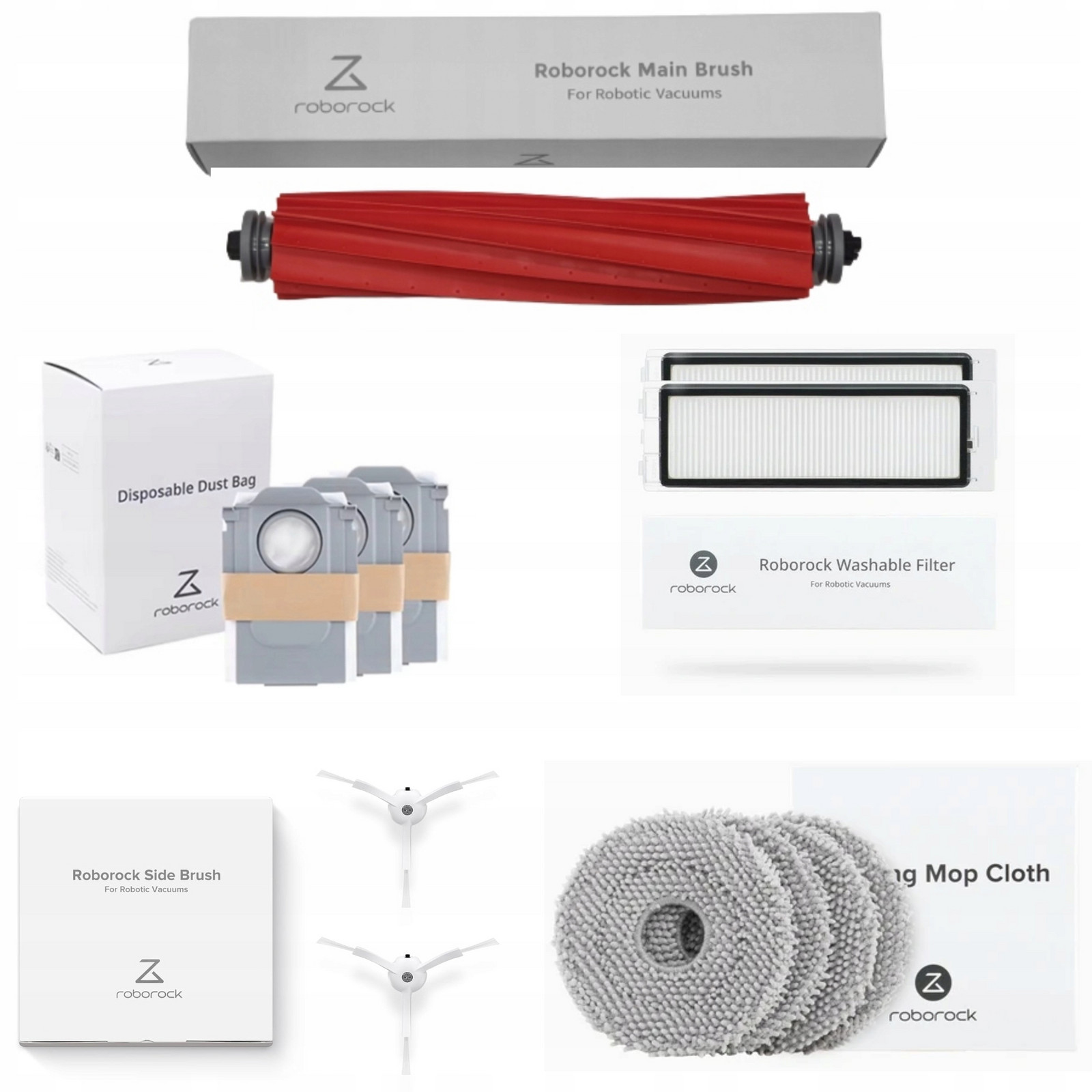 Originální sada příslušenství Roborock QRevo MaxV/S/Pro filtry kartáče mopy