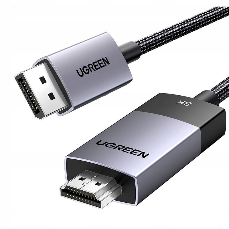 Kabel DisplayPort na Hdmi Ugreen DP115, 8k 60 Hz, 1m (černý)