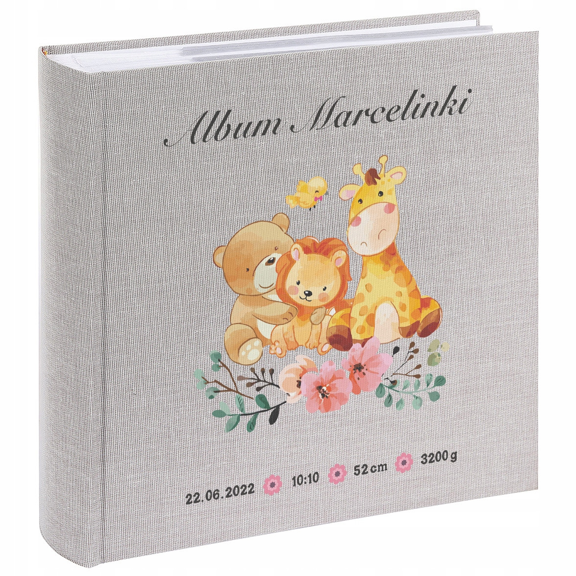 Fotoalbum Dítěte metráž 200 fotografií 10x15 Potisk Křest Ráček