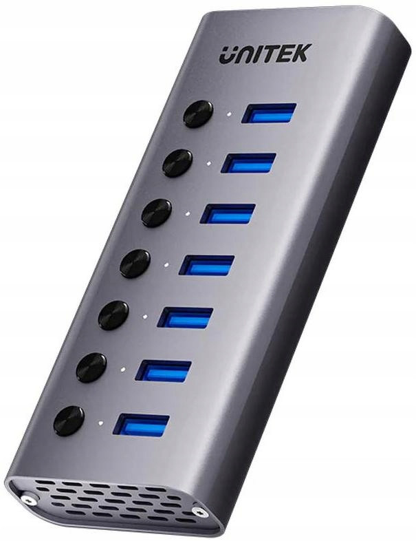 Unitek Usb Hub A 3.0 7v1, 5Gbps s přepínači portů